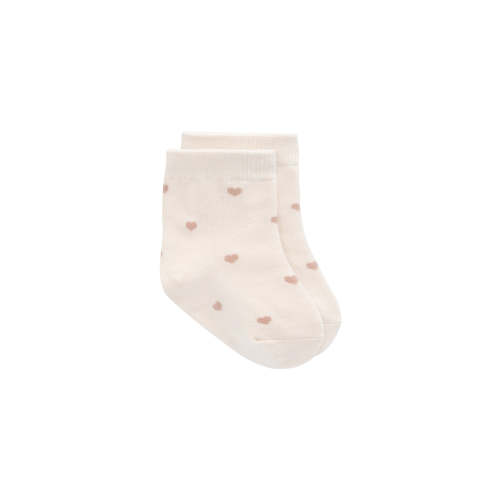 Harlow Sock - Petite Heart Jacquard - Bridal Blush – Jamie Kay USA