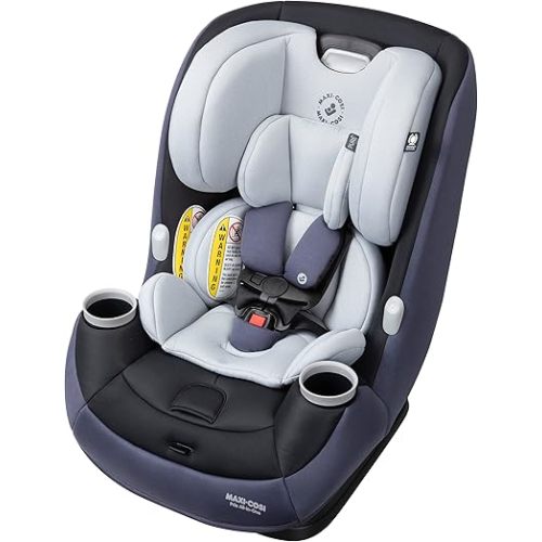 Maxi-Cosi Pria All-in-One Convertible Car Seat, Rear Facing Car Seat for Infants from 4-40 lbs, Forward Facing Car Seat up to 100 lbs in Booster Seat Mode, Midnight Slate