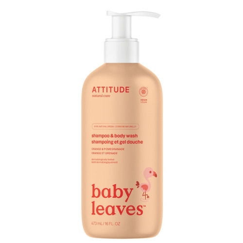 ATTITUDE Baby leaves 2-in-1 Shampoo & Body Wash Orange & Pomegranate