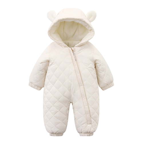 eileial Baby Boy Girl Zipper Footies Pajamas Baby-Girls Cotton Coveralls,Beige B