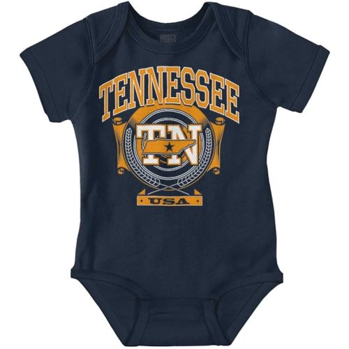 Brisco Brands Tennessee TN Pride Southern Hometown Baby Romper Boys or Girls