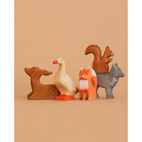 Bumbu Handmade Wooden Woodland Animals Set