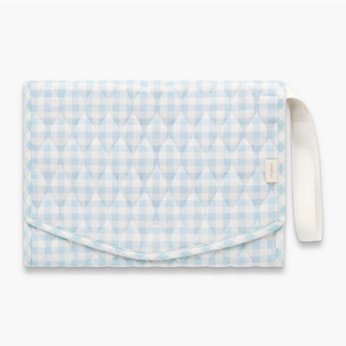 Portable Changing Pad - Blue Gingham
