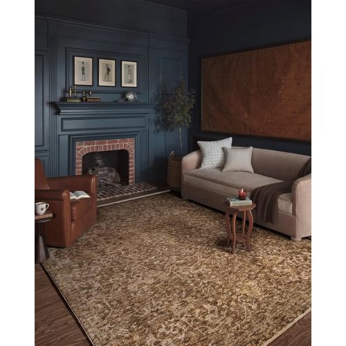 Loloi Magnolia Home by Joanna Gaines Junie Collection JUE-01 Clay/Natural 7'-10" x 10'-2", .38" Pile Height, Area Rug