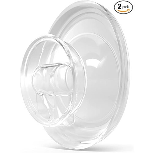 Elvie Stride Breast Pump Breast Shield - 21mm | 2 Pack | Nipple Shield Flange for Pumping Breast Milk | Breastfeeding Essentials for Electric Breast Pumps | BPA Free, Dishwasher Safe - Breast Shields 21mm (2 Pack