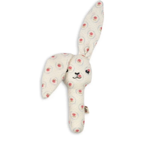 Bunny Mirage rattle | Ecru