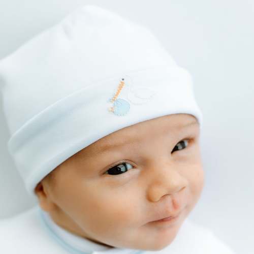 Vintage Stork Hat - Light Blue