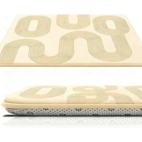 Baby Play Mat for Floor, 1.2″ Thick Foam 50X50 Playpen Mat, Ultra-Soft Velvet for Tummy Time & Crawling, Non-Slip Backing and Easy to Clean, Safe for Infants, Toddlers, and Kids (Geometry)