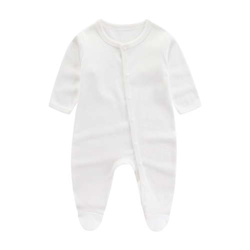 Posijego Newborn Baby Footies Rompers Cotton One-Piece Cartoon Long Sleeve Button up Jumpsuits for Baby Boys Girls