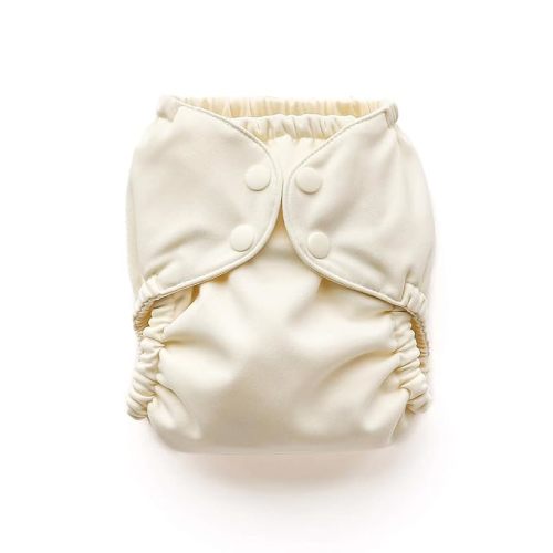 Esembly Cloth Diaper Cover, Parchment, Size 1 (7-17lbs)