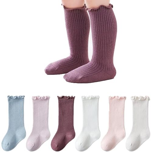 Baby Knee High Socks Newborn Infants Toddlers Cotton Uniform Stockings Warm Cotton Boys Girls Stockings