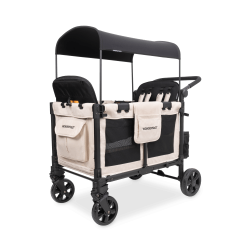 W4 Elite Pro Stroller Wagon (4 Seater) - Sandy Beige – WONDERFOLD
