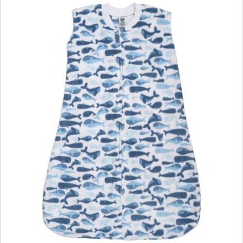 Hudson Baby Infant Boys Fleece Sleeping Bag, Sack, Blanket, Cute Whales, 6-12 Months