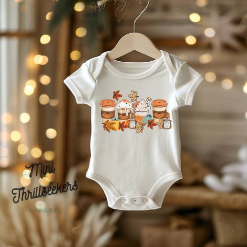 Fall Season Onesie® | Pumpkin Spice | Latte | Baby Clothes | Baby Shower | Baby Gift | MiniThrillseekers