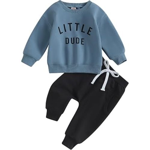 CIYCUIT Toddler Baby Boy Clothes Long Sleeve Sweatshirt Pants Set Fall Winter Outfits