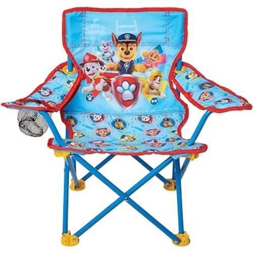 Paw Patrol Kids Camping Chair, Camp Fold N Go Chair with Carry Bag