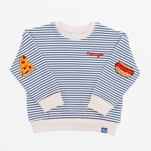 Chicago Striped Patch Sweatshirt