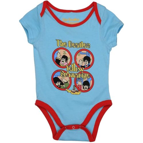 The Beatles Baby Grow Yellow Submarine Portholes Official 0 to 24 Months Size Large (12 Months)