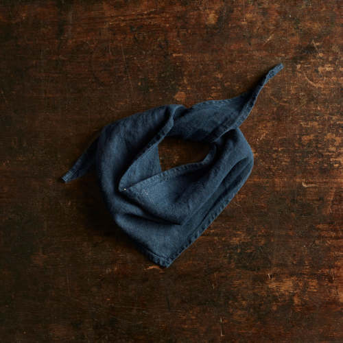 Linen baby and kids scarf in blue – MamaOwl