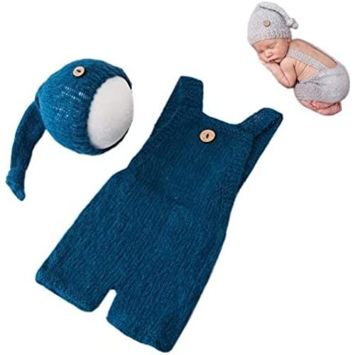 Vemonllas Fashion Cute Newborn Boy Girls Baby Costume Outfits Photography Props Hat Pants