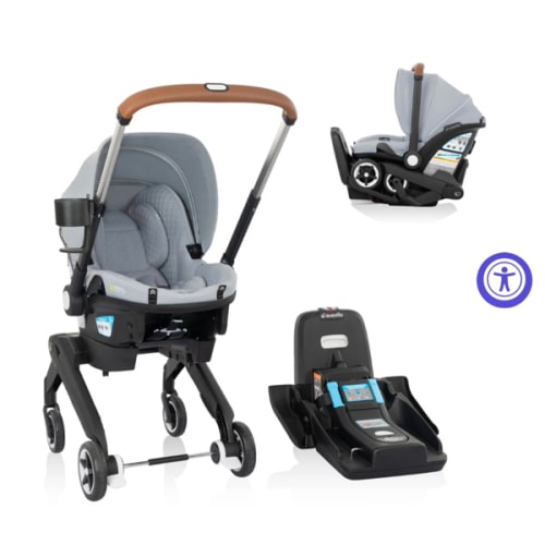 Evenflo Shyft DualRide Infant Car Seat Stroller Combo w Carryall Storage & Extended Canopy - Evenflo® Official Site – Evenflo® Company, Inc