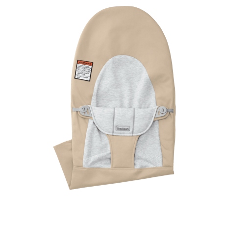 Extra Fabric Seat for Bouncer Balance Soft: Beige/Gray - Woven/Jersey