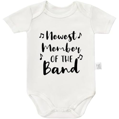 New Member of the Band Bodysuit, Newborn Boy Outfits, Little Sister Newborn Outfit, Funny Toddler Fashion Clothing