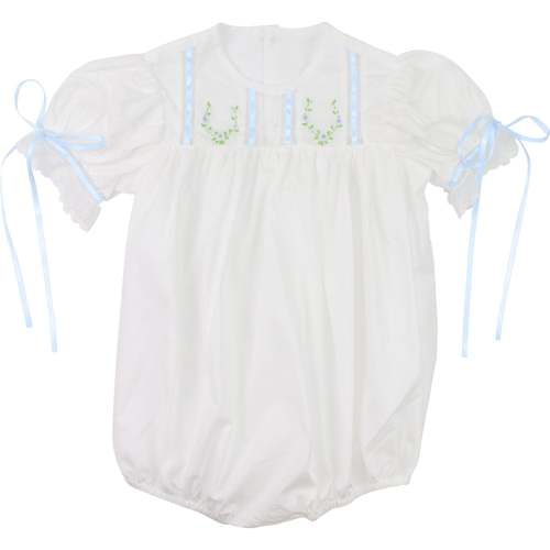 Embroidered Satin Ribbon Heirloom Bubble - Cecil & Lou