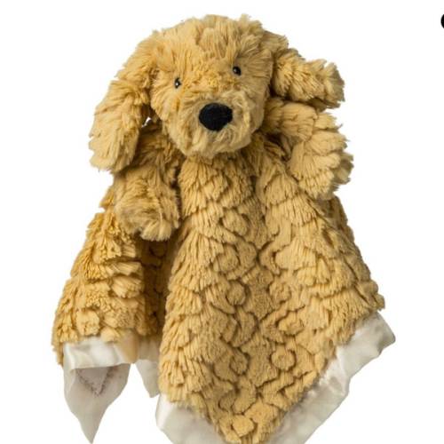 Putty Nursery Golden Puppy Character Blanket - 13x13" - Mary Meyer Stuffed Toys