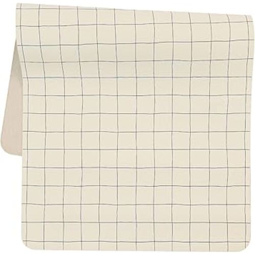 Ava + Oliver Vegan Leather Baby Changing Mat (16 X 30 in) - Multipurpose Wipeable and Portable Diaper Changing Pad - Foldable for Travel (Blue Check)