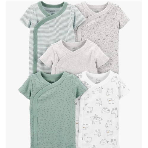 Simple Joys by Carter's Unisex Baby 5-pack Side Snap Short-sleeve Bodysuit