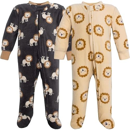 Hudson Baby Unisex Baby Fleece Sleep and Play