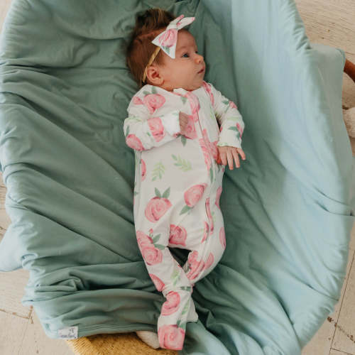 Convertible Zip-Up Footie Pajama - Grace