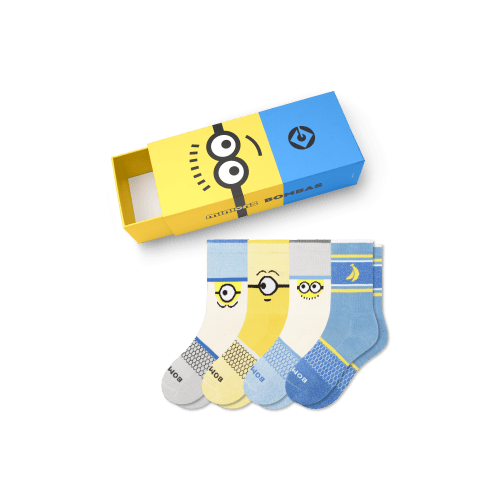 Youth Minions Calf Sock 4-Pack Gift Box