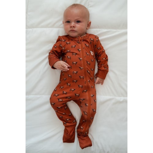 Cattle Drive Baby Zip Up | Western Infant Gift | BURLEBO