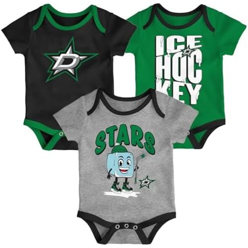 Outerstuff NHL Newborn Infant Triple Header 3 Pack Bodysuit Creeper Set
