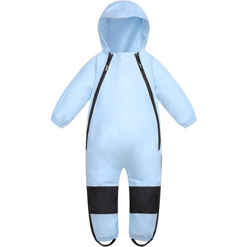 HAPIU Kids Toddler Rain Suit Muddy Buddy Waterproof Coverall
