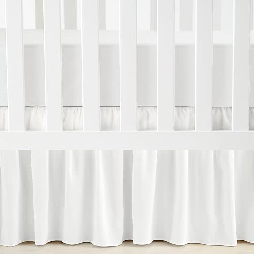 Lush Decor Ruffle Crib Skirt, 16" Drop, White