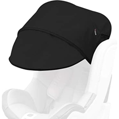 Manito Sun Shade Extender/Auxiliary Canopy for Car Seat (Black)