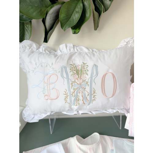 Custom Ruffle Edge Pillow