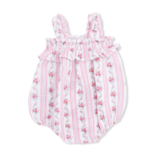 Ruffly Strap Bubble, Winding Roses Stripe