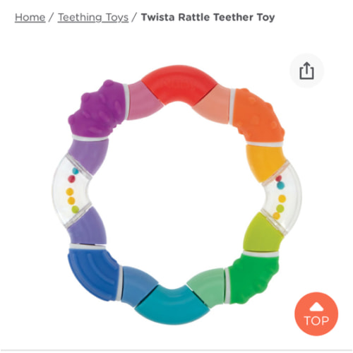 Twista Rattle Teether Toy