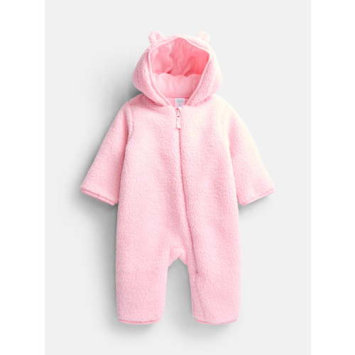 Wonder Nation Baby Teddy Fleece Pram with Hood, Sizes 0M-9M