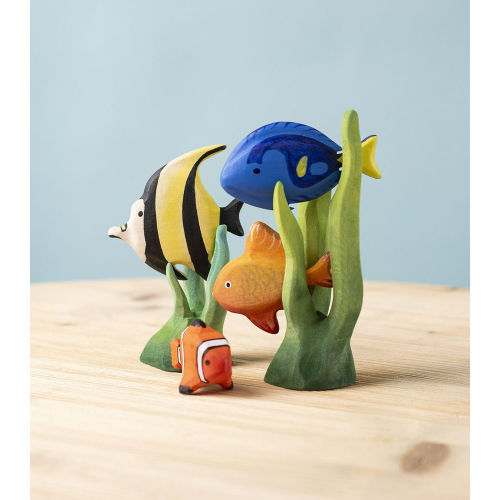 Wooden Tropical Fishes Set by Bumbu Toys | themulberrytreehouse