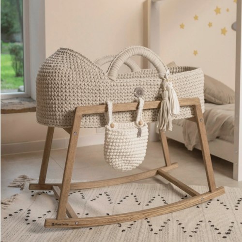 Baby Moses Basket with Round Hood | Unique, Handmade by Anzy Home