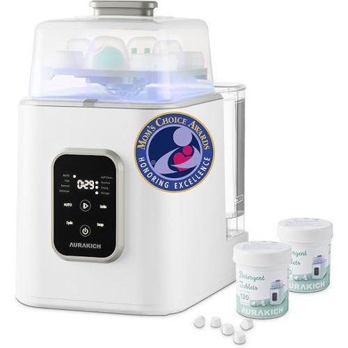 Baby Bottle Washer + 240 Detergent Tablets Bundle