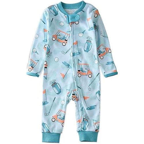 Shadow Sleep & Play 100% Organic Cotton Footless Zip Front Sleeper Pajamas