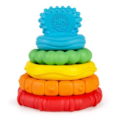 Baby Einstein Stack & Teethe Multi-Textured Easy-to-Grasp 5-Piece Teether Toy Set