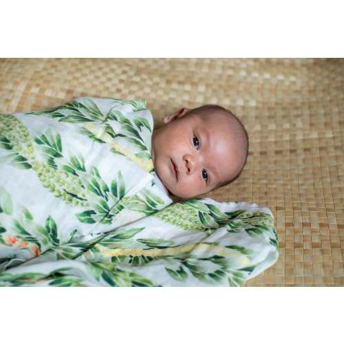 The Keiki Dept Bamboo Kapa Moe (Muslin Swaddle Blanket)