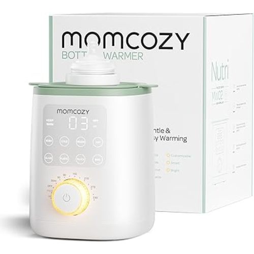 Momcozy Retain Nutrients Bottle Warmer, 9-in-1 Baby Bottle Warmer with Night Light, Accurate Temperature to Preserve Fullest Nutrients in Breast Milk, Bottle Warmers for All Bottles